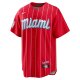 Men's Miami Marlins Nike Red City Connect Replica Team Jersey