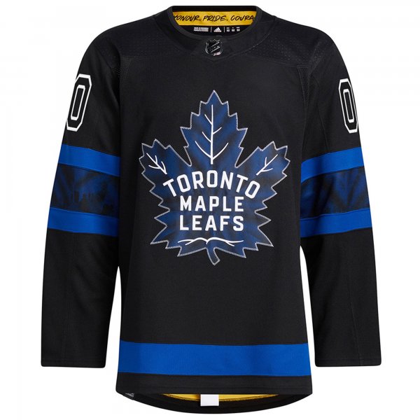 Men's adidas Black Toronto Maple Leafs x drew house Alternate Custom Jersey