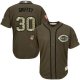 Cincinnati Reds #30 Ken Griffey Green Salute to Service Stitched MLB Jersey