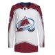 Men's Colorado Avalanche  adidas White Away  Primegreen Custom Jersey