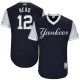 New York Yankees #12 Chase Headley Navy "Head" Players Weekend Stitched MLB Jersey