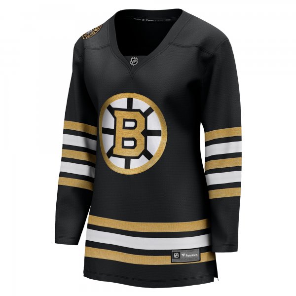 Women's Boston Bruins  Fanatics Black 100th Anniversary Premier Breakaway Jersey