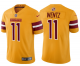 Men's Washington Commanders #11 Carson Wentz Gold Vapor Untouchable Stitched Football Jersey