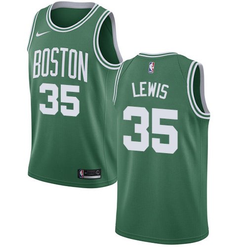 Men's Nike Boston Celtics #35 Reggie Lewis Green Swingman Icon Edition NBA Jersey