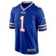 Men's Buffalo Bills Number 1 Dad Nike Royal Game Jersey