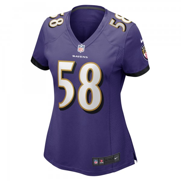 Women's Baltimore Ravens Michael Pierce Nike Purple Player Game Jersey