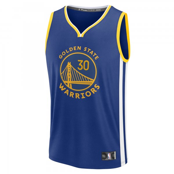 Youth Golden State Warriors Stephen Curry Fanatics Royal Fast Break Replica Player Jersey - Icon Edition