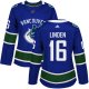 Adidas Vancouver Canucks #16 Trevor Linden Blue Home Women's Stitched NHL Jersey