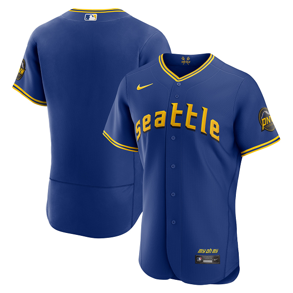 Men's Seattle Mariners Nike Royal 2023 City Connect Flex Base Jersey