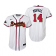 Youth #14 Adam Duvall Atlanta Braves White 2022 Gold Program MLB Jersey