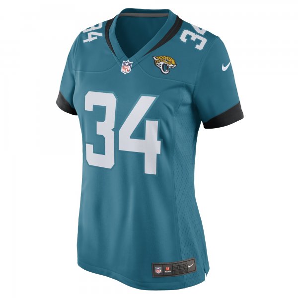 Women's Gregory Junior Jacksonville Jaguars Nike Teal Game Player Jersey