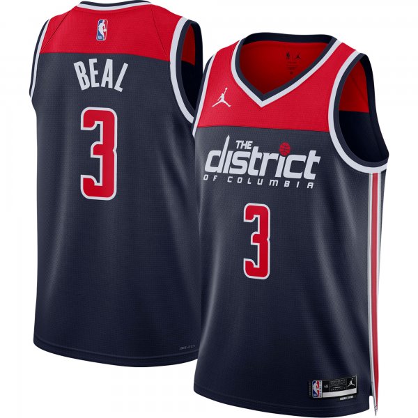 Unisex Washington Wizards Bradley Beal Jordan Brand Navy Swingman Jersey - Statement Edition