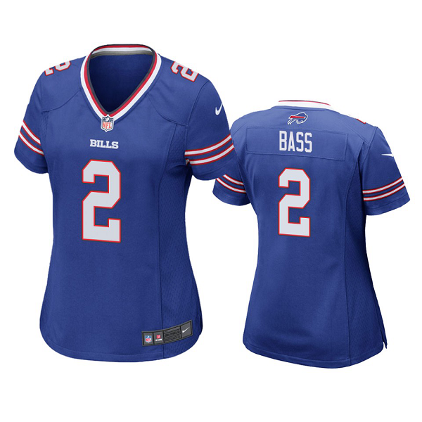 Women's Buffalo Bills #2 Tyler Bass Royal Game Jersey