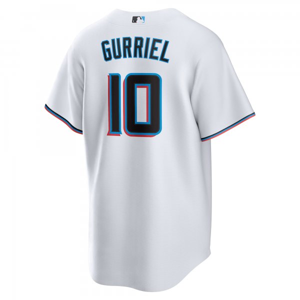 Men's Miami Marlins Yuli Gurriel Nike White Replica Player Jersey