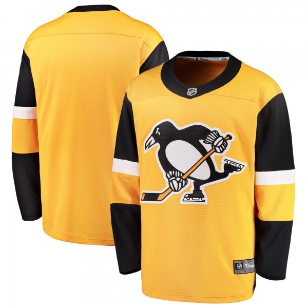 Men's Pittsburgh Penguins Fanatics Gold Alternate Breakaway Jersey