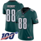 Philadelphia Eagles #88 Dallas Goedert Midnight Green Team Color Men's Stitched NFL 100th Season Vapor Limited Jersey