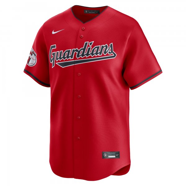 Men's Cleveland Guardians  Nike Red  Alternate Limited Jersey