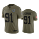 Indianapolis Colts Yannick Ngakoue Olive 2022 Salute To Service Limited Jersey #91