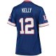 Women's Buffalo Bills Jim Kelly NFL Pro Line Royal Retired Player Replica Jersey