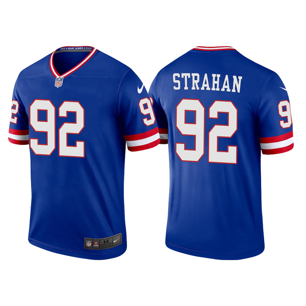 Men's Nike NFL New York Giants Michael Strahan 2022 Classic Legend Retired Player Jersey - Royal