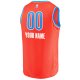 Youth Oklahoma City Thunder  Fanatics Orange  Fast Break Replica Custom Jersey - Statement Edition