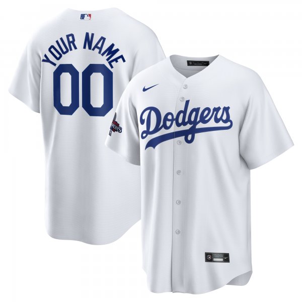 Men's Los Angeles Dodgers Nike White 2024 World Series Champions Home Custom  Jersey