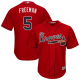 Atlanta Braves #5 Freddie Freeman Red Cool Base Stitched Youth MLB Jersey