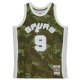 Men's San Antonio Spurs Tony Parker Mitchell & Ness Camo Hardwood Classics 2000/01 Ghost Green Swingman Jersey