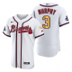 Men's Atlanta Braves Dale Murphy White 2022 Gold Program 4-Time World Series Champions Flex Base Jersey