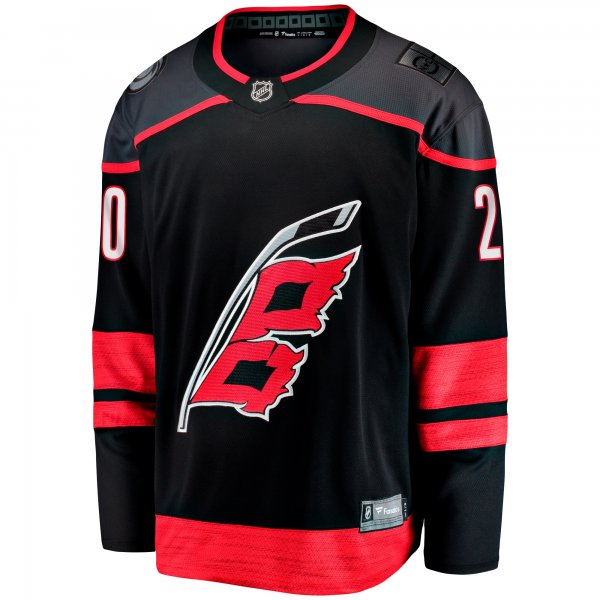 Men's Carolina Hurricanes Sebastian Aho Fanatics Black Home Breakaway Jersey