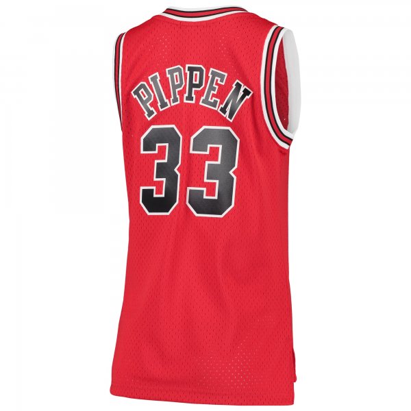 Women's Chicago Bulls Scottie Pippen Mitchell & Ness Red 1997/98 Hardwood Classics Swingman Jersey