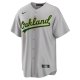 Men's Oakland Athletics Nike Gray Road Replica Team Jersey