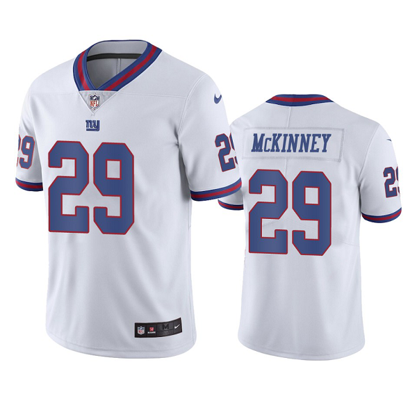 New York Giants #29 Xavier McKinney White Color Rush Limited Men's Jersey