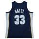 Men's Memphis Grizzlies Marc Gasol Mitchell & Ness Navy 2008/09 Hardwood Classics Swingman Throwback Jersey