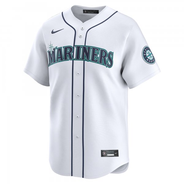 Men's Seattle Mariners Dominic Canzone Nike White Home Limited Player Jersey