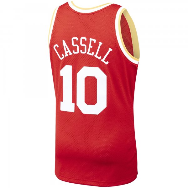 Men's Houston Rockets Sam Cassell Mitchell & Ness Red 1993/94 Hardwood Classics Swingman Jersey