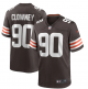 Men's Nike Cleveland Browns #90 Jadeveon Clowney Brown NFL Game Jersey