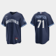 Men's Chicago Cubs #71 Keegan Thompson Navy 2021 MLB City Connect Cool Base Jersey