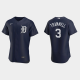 Men's Detroit Tigers #3 Alan Trammell 2020 Alternate Team Logo Navy MLB Jersey