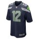 Men's Seattle Seahawks 12s Nike College Navy Game Team Jersey