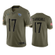 Tennessee Titans Ryan Tannehill #17 Olive 2022 Salute To Service Limited Jersey