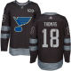 St. Louis Blues #18 Robert Thomas Black 1917-2017 100th Anniversary Stitched NHL Jersey