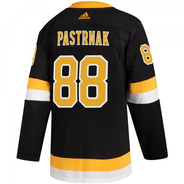 Men's Boston Bruins David Pastrnak adidas Black Alternate Player Jersey