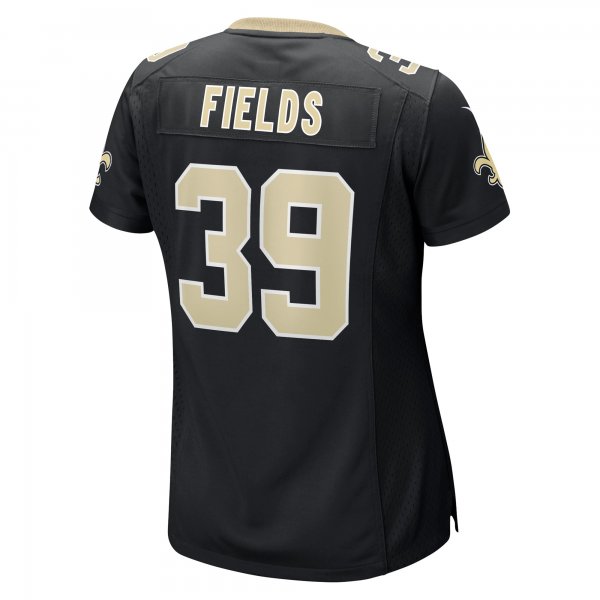 Women's New Orleans Saints DaMarcus Fields Nike Black Game Player Jersey