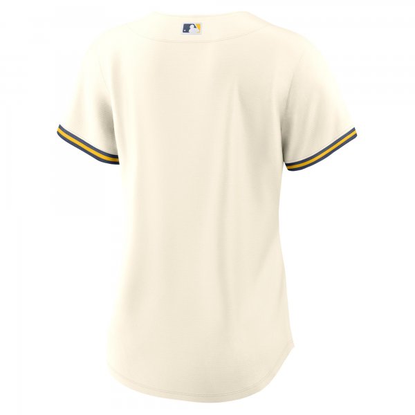 Women's Milwaukee Brewers Nike Cream Home Replica Team Jersey