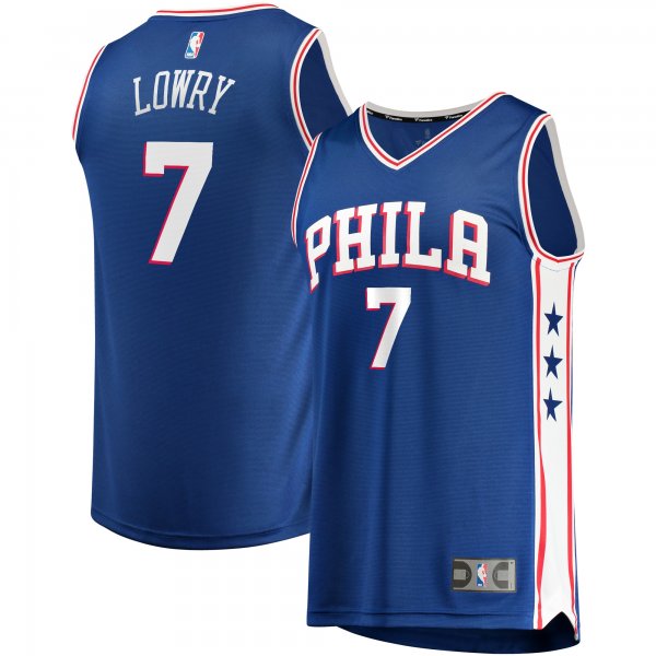 Men's Philadelphia 76ers Kyle Lowry Fanatics Royal Fast Break Player Jersey - Icon Edition