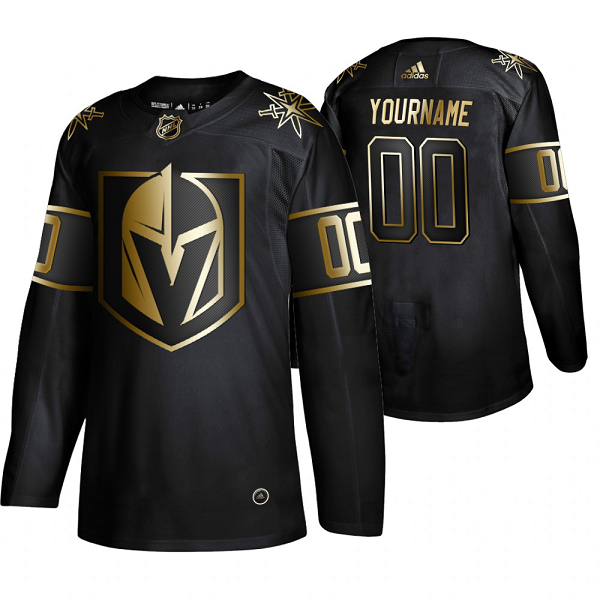 Adidas Golden Knights Custom Men's 2019 Black Golden Edition Stitched NHL Jersey