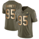 Nike Cleveland Browns #95 Myles Garrett Olive/Gold Men's Stitched NFL Limited 2017 Salute To Service Jersey