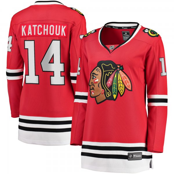 Women's Chicago Blackhawks Boris Katchouk Fanatics Red Home Breakaway Player Jersey