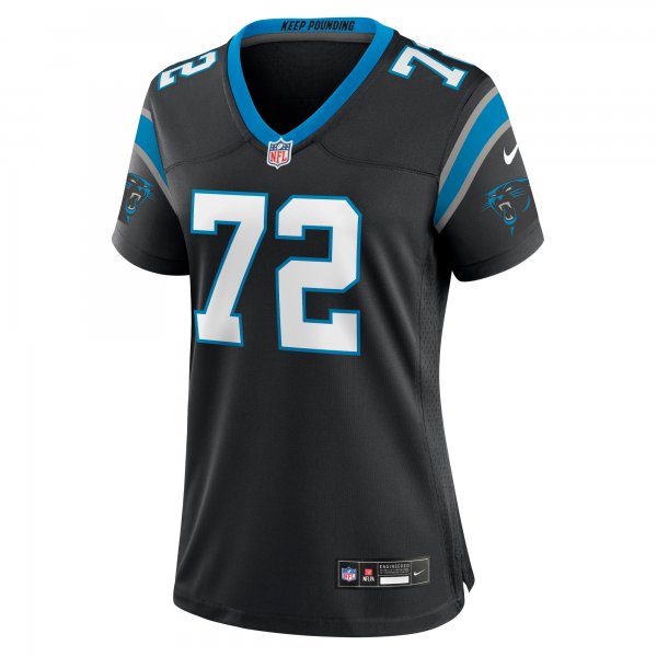 Women's Carolina Panthers Taylor Moton Nike Black Team Game Jersey